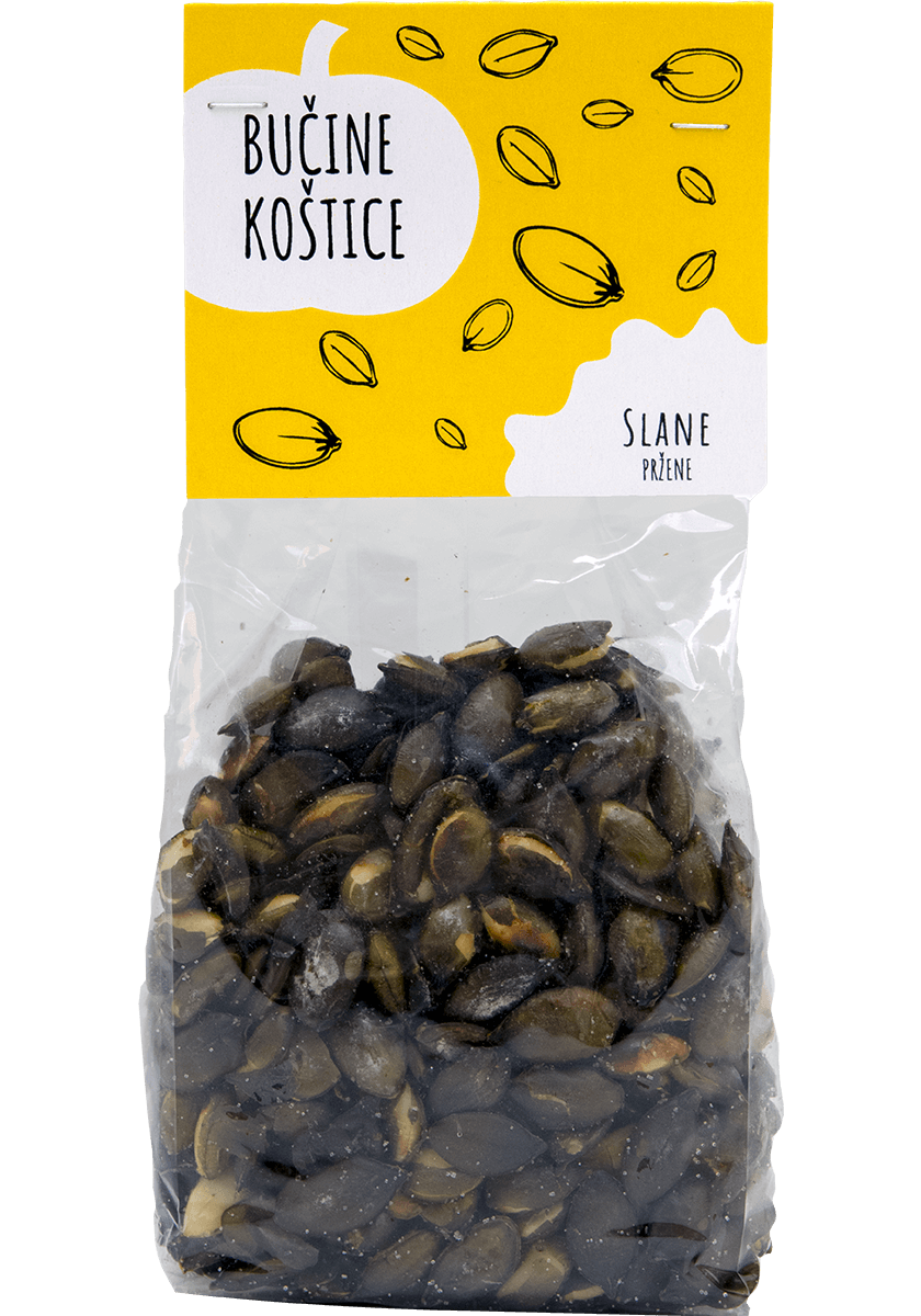 Bučine koštice - slane pržene, 80g